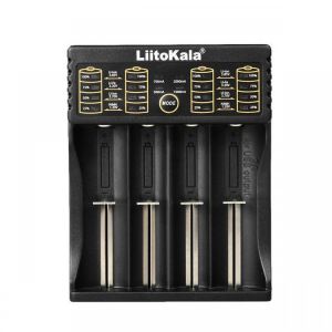 LiitoKala 4 Port Smart Battery Charger Li Batteries Charging for lii-402 18650 26650 16340 14500 A AA AAA 21700 RCR123 SC