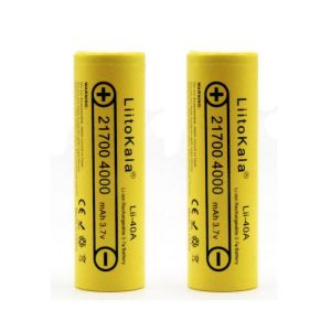 2PCS LiitoKala Lii-40A 21700 4000mah 3.7V 40A Li-Ni Rechargeable Battery