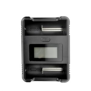 2 slots universal battery charger with USB &amp; LCD display 26650/18650 battery charger