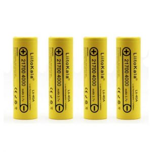 4PCS LiitoKala Lii-40A 21700 Battery 4000mah 3.7V 40A Rechargeable Li-Ni Battery