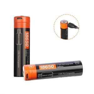 Nicron NRB-L3400 3400mAh 3.7V USB Rechargeable Protected 18650 Li-ion Battery with LED Indicator