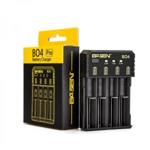 Basen BO4 Pro Smart Li-ion Battery Charger for 14500 18650 26650 21700 SC C Ni-MH Ni-CD Battery
