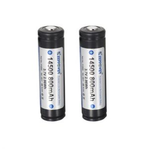 2pcs KeepPower P1450C 3.7V 800mAh Protected Rechargeable 14500 Li-ion Battery