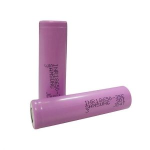 2Pcs SAMSUNG INR18650-35E 18650 Power Battery 3500mAh 20A Discharge Rechargeable Li-ion Battery (Unprotected Flat Top) For Flashli