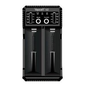 Vapcell U2 2A Battery Charger Smart USB Charger For Li-ion / Lifepo4 / Ni-MH / Ni-Cd AAA AAAA C D Battery Charging