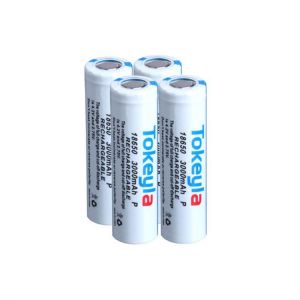 Tokeyla 4 Pcs 2600mAh 18650 Battery 3.7V Protected Rechargeable Flashlight Power Camping Hunting Portable Li-ion Battery