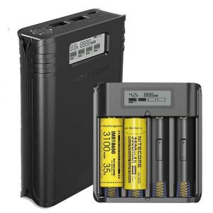 NITECORE F4 Four-Slot Flexible Power Bank &amp; Battery Charger For Li-ion/IMR 18650