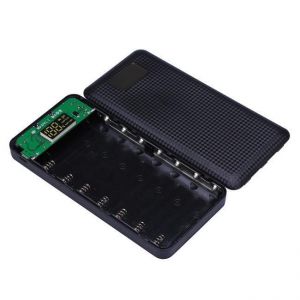 3 in1 7Slots DIY LCD Display Smart  18650 Battery Charger &amp; Mobile Power Bank &amp; LED Flashlight