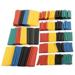 shopping כלים מקצועיים Soloop 328pcs 2:1 Polyolefin Halogen-Free Heat Shrink Tube Sleeving 5 Color 8 Size