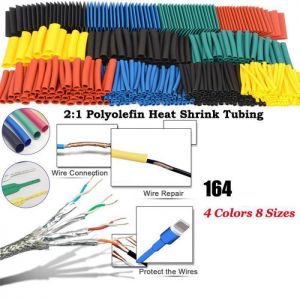 shopping כלים מקצועיים 164Pcs Polyolefin Shrinking Assorted Heat Shrink Tube Wire Cable Insulated Sleeving Tubing Set