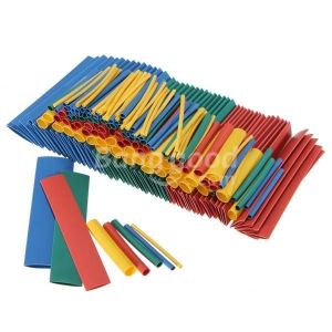 Soloop 260pcs 2:1 Polyolefin H-type Heat Shrink Tube Sleeving 4 Color 8 Size