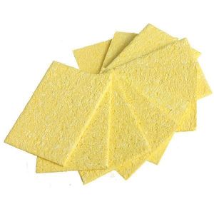 DANIU 10Pcs Welding Soldering Iron Tip Replacement Sponge Cleaning Pads