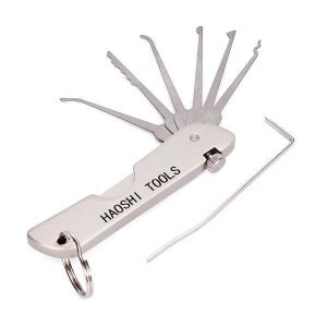 DANIU Foldable Door Lock Opener Locksmith Tool Lock Pick Set