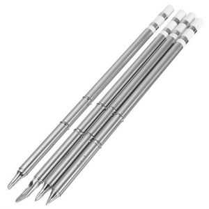 KSGER 4pcs T12-K T12-B T12-BC2 T12-D24 Soldering Iron Tips T12 series for Hakko Soldering Rework Station FX-951 FX-952