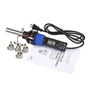 8018LCD 110V US Plug 450 Degree LCD Adjustable Electronic Heat Hot Air Gun IC SMD BGA Desoldering Station with