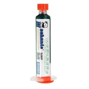 MECHANIC 10ML Green UV Solder Mask PCB BGA Paint Prevent Corrosive Arcing Soldering Paste Flux Cream Welding Fluxes Oil