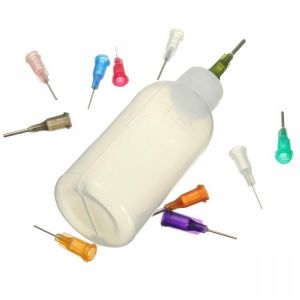 Top Quality 50ml Empty E-liquid Plastic Rosin Flux Alcohol Bottles For Dispenser Rosin Solder Flux Paste +330 Needles