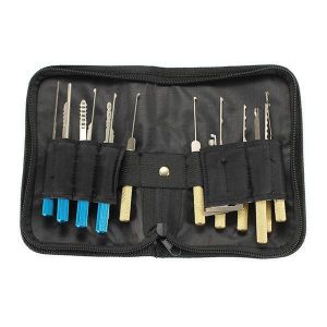 DANIU 18Pcs Dimple Lock Pick Tools Combination Door Openner Locksmith Tool