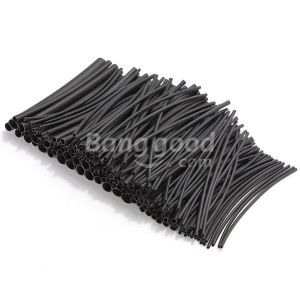 180pcs Assortment 2:1 Heat Shrink Tubing Tube Kit Sleeving Wrap 6 Size