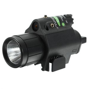 Green Laser Sight Dot Scope 300 Lumen LED Flashlight Combo Tactical Picatinny 20mm Rail Mount