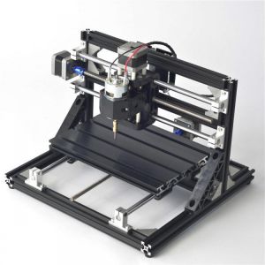 Black 2418 3 Axis CNC Router Spindle Motor Engraver DIY Wood Milling Engraving Machine 240x180mm
