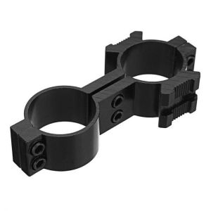 shopping ציוד ללייזר Tactical 25mm Dual Ring Barrel Mount Scope Laser Flashlight Holder 20mm Picatinny Side Rail Adapter