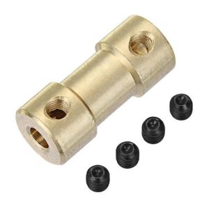 shopping ציוד ללייזר 3.17mm-3.17mm Brass Coupler Spindle Motor Shaft Coupling Connector for EleksMill Engraver CNC Router