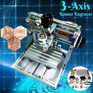 1610 DIY Mini 3-Axis CNC Router Engraver Laser Engraving MachinePCB PVC Milling Wood Carving Machine