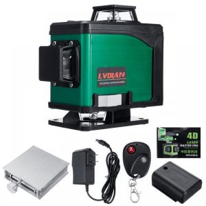4D 16 Lines Laser Level Green Light Auto Self Leveling 360&deg; Rotary Cross Measure