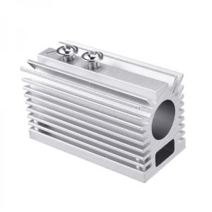 58x22x27mm Silver 12mm Aluminum Heat Sink Groove Fixed Radiator Seat Cooling Heat Sink for 12mm Laser Diode Module