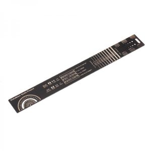 EleksMaker 25cm Multifunctional PCB Ruler Electronic Measuring Tool Resistor Capacitor Chip IC SMD Diode Transistor 180 Degrees Ru