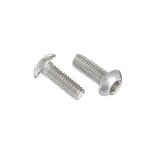 Suleve&trade; M3SH6 50Pcs M3 Stainless Steel Hex Socket Button Round Head Cap Screw Bolts 4-20mm Optional Length