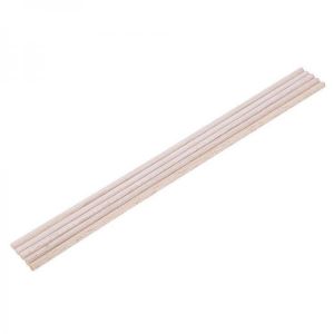 5Pcs/Set 5/6/8/10x250mm Round Balsa Wood Wooden Stick Natural Dowel Unfinished Rods for DIY Crafts Airplane Model