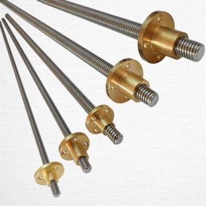 shopping ציוד ללייזר 3D Printer T10 2/4/8/10/12mm 300mm Lead Screw 8mm Thread With Copper Nut For Stepper Motor