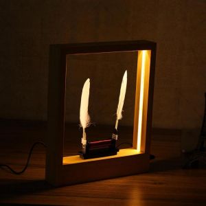 Light Time Motion Art Photo Frame LED Optical Sculpture Desktop Magic Modern Decorations
