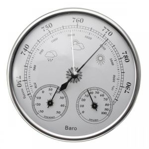 130mm 970~1040hPa Wall Hanging Weather Station Thermometer Barometer Hygrometer