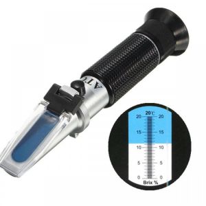 0~20% Handheld Brix &amp; Beer Wine Sugar Fruit Wort Refractometer Test Tester