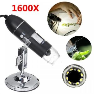 1600X 8LED 2MP USB Zoom Digital Microscope Hand Held Biological Camera