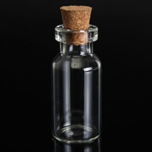 shopping ציוד מעבדה 2ml Glass Bottle Small Tiny Empty Clear Vials with Cork 16x35mm