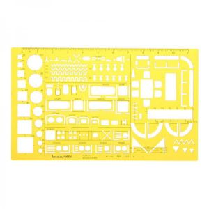 1:50 Interior Decorations Architectural Furniture Drawing Template KT Soft Plastic Ruler Stencil