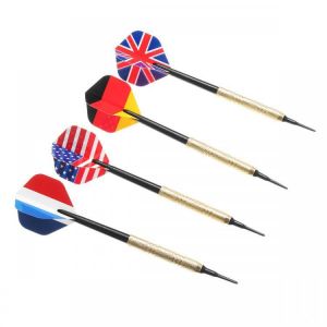 12Pcs Professional National Flag Tail Darts 4 Kinds With 100 Extra Soft Tips