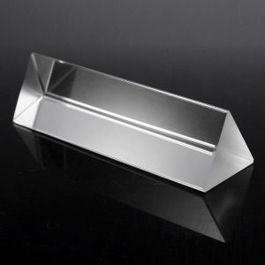 10cm Optical Glass Crystal Triple Triangular Prism Photography Physics Teaching Light Spectrum