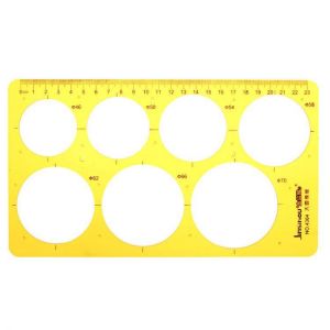 Big Circle Round Circular Drawing Template KT Soft Plastic Ruler Design Drawing Board