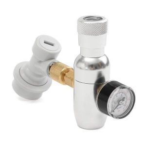 0~150 PSI &amp; Gas Disconnect Regulator CO2 16g Charger Kit For Home Beer Kegerator