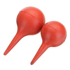 30mL 60mL Red Rubber Suction Bulb Ear Washing Syringe Squeeze Bulb Laboratory Tool