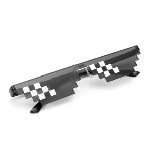 Thug Life Attitude Stylish Sunglasses Novelty MLG Pixelated Glass 6/8 Bit Pixel Unisex