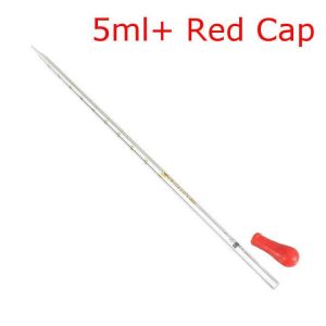 Glass Pipette Transfer Tube Dropper with Scale Rubber Cap for Lab