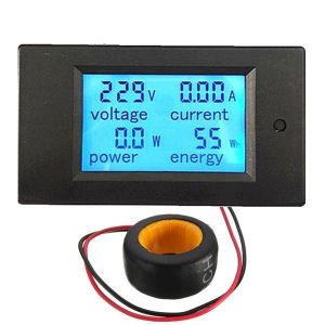 Geekcreit&reg; 100A 22000W Power Monitor Module AC Meter Panel 45-65Hz Test Voltage AC 80-260V