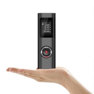 DANIU Handheld Electronic 40M Laser Distance Meter Mini Laser Rangefinder Laser Tape m/in/ft IP54 Waterproof LCD Display with Back