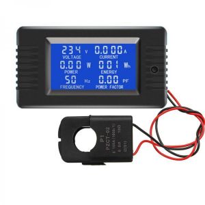 PZEM-022 Open and Close CT 100A AC Digital Display Power Monitor Meter Voltmeter Ammeter Frequency Current Voltage Factor Meter wi